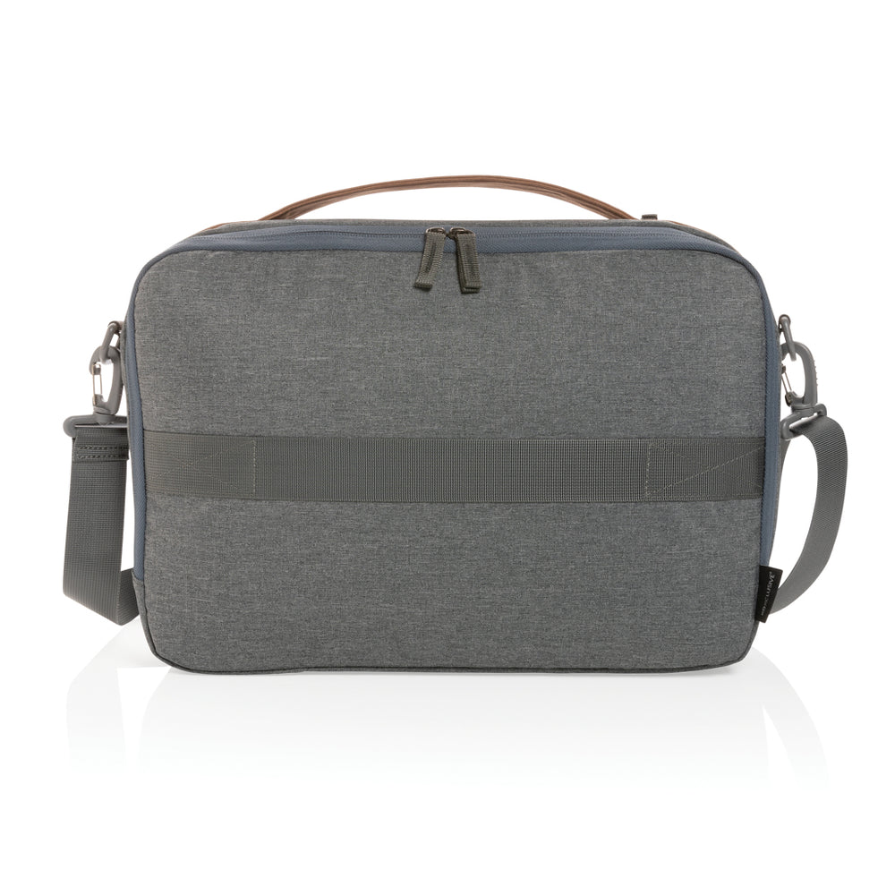 Branded Impact AWARE™ 300D two tone deluxe 15.6" laptop bag