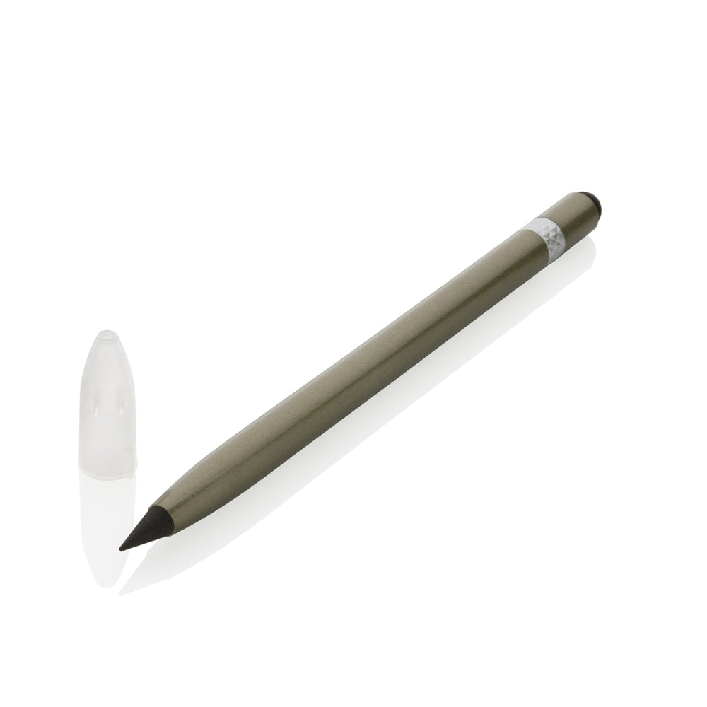 Branded Aluminum inkless pen with eraser