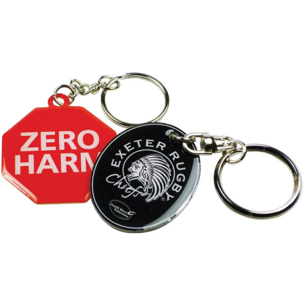 Custom Printed Aluminium Keyring (40mm)