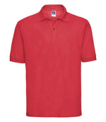 Russell Poly/Cotton Piqué Polo Shirt Bright Red