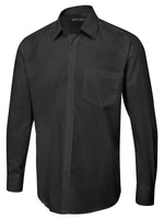 Branded Men's Long Sleeve Poplin Shirt