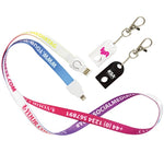 Fabric 2in-1 USB Lanyard Cable