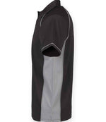 Finden + Hales Performance Piped Polo Shirt Black/Grey