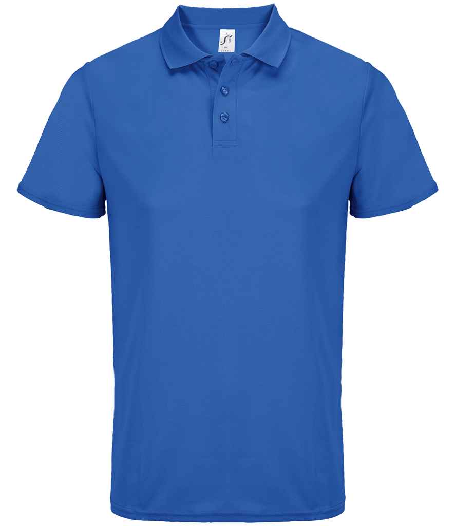 SOL'S Unisex Pitcher Recycled Polyester Piqué Polo Shirt Royal Blue
