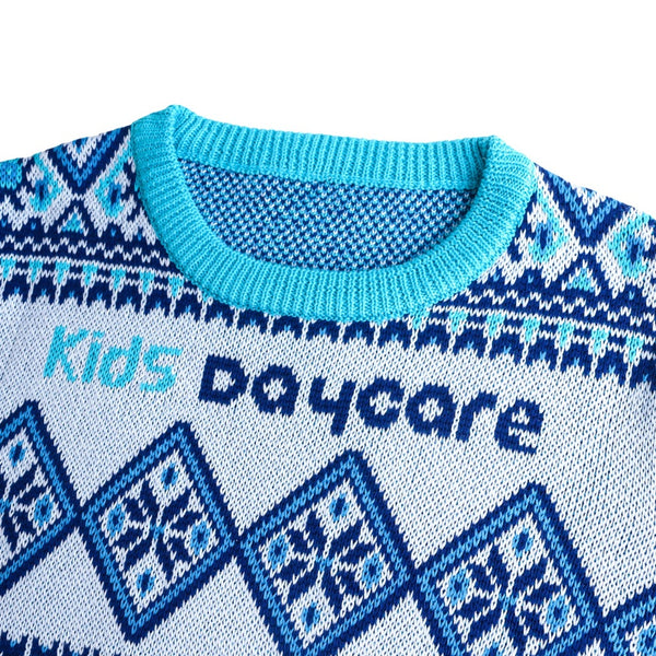Unisex Winter Acrylic Cotton Jacquard Sweater