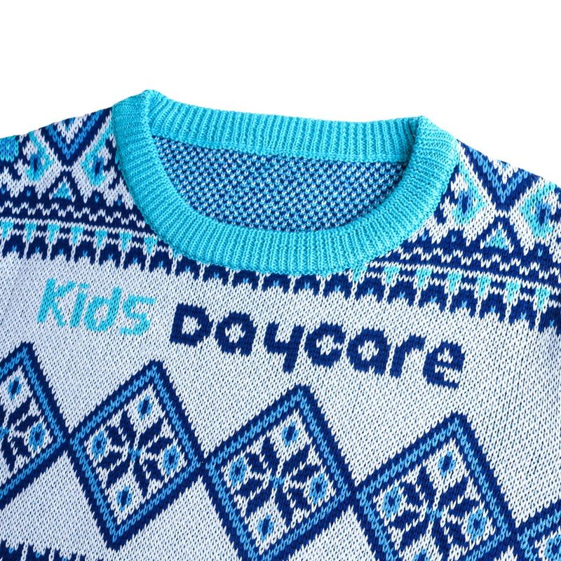 Unisex Winter Acrylic Cotton Jacquard Sweater