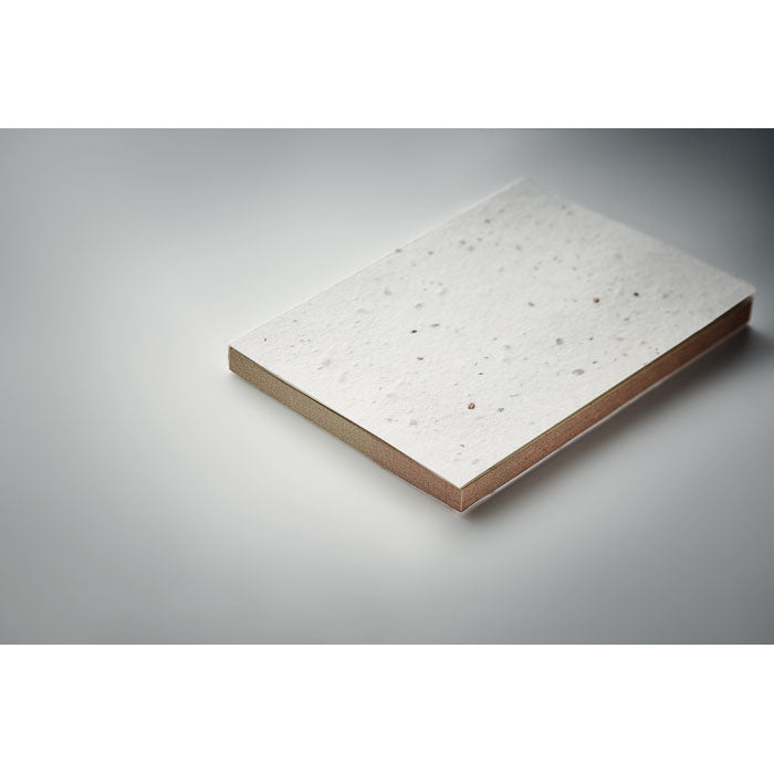 Branded Grass/seed paper memo pad