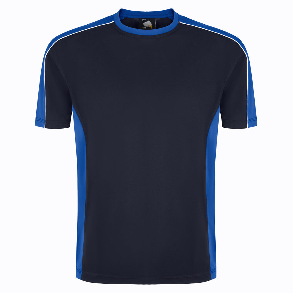 Orn Avocet Two Tone Polyester T-Shirt Navy/Royal