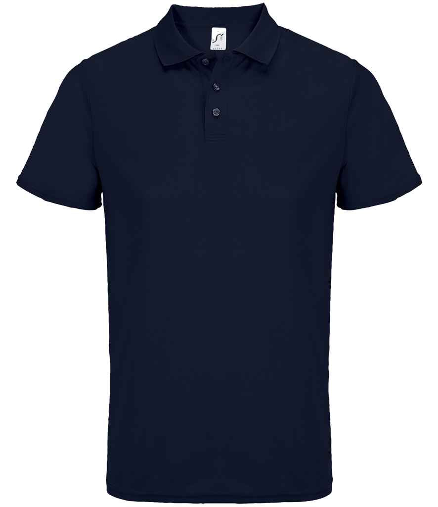 SOL'S Unisex Pitcher Recycled Polyester Piqué Polo Shirt French Navy