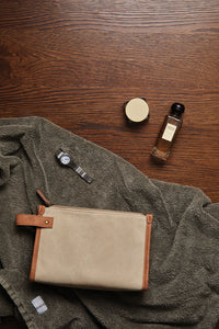 VINGA Bosler GRS recycled canvas toiletry bag