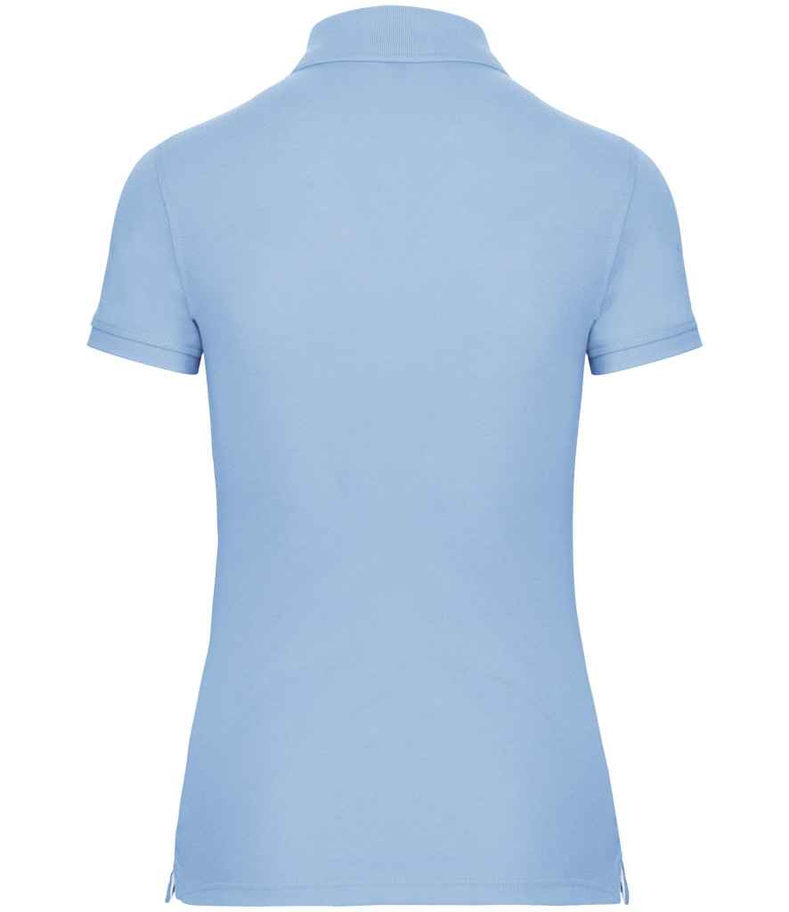 WK Designed to Work Ladies Anti-Bacterial Piqué Polo Shirt Sky Blue