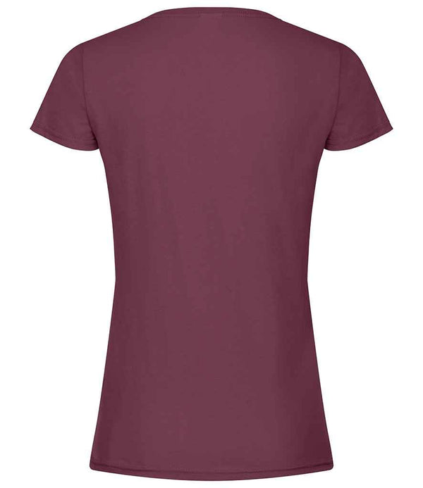 Fruit of the Loom Lady Fit Original T-Shirt Burgundy