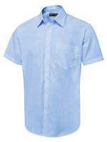 Branded Men's Short Sleeve Poplin Shirt