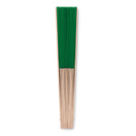 Branded Manual hand fan with wood handle