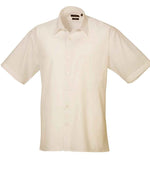 Premier Short Sleeve Poplin Shirt Natural