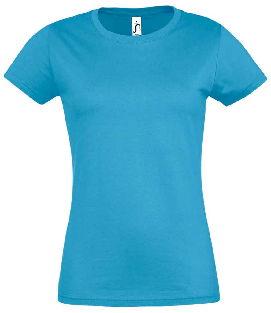 SOL'S Ladies Imperial Heavy T-Shirt Aqua