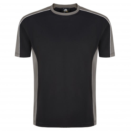 Orn Avocet Two Tone Polyester T-Shirt Black/Graphite