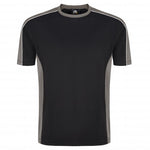 Orn Avocet Two Tone Polyester T-Shirt Black/Graphite