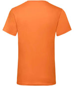 Fruit of the Loom V Neck Value T-Shirt Orange