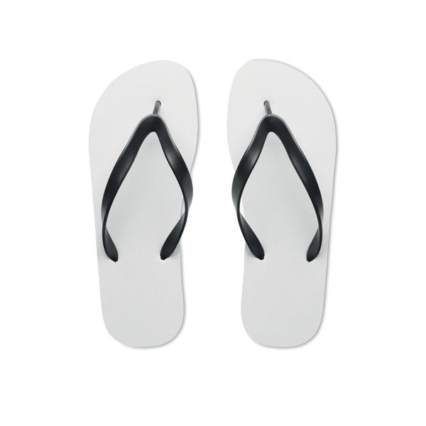Branded Sublimation beach slippers L