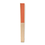 Branded Manual hand fan with bamboo handle