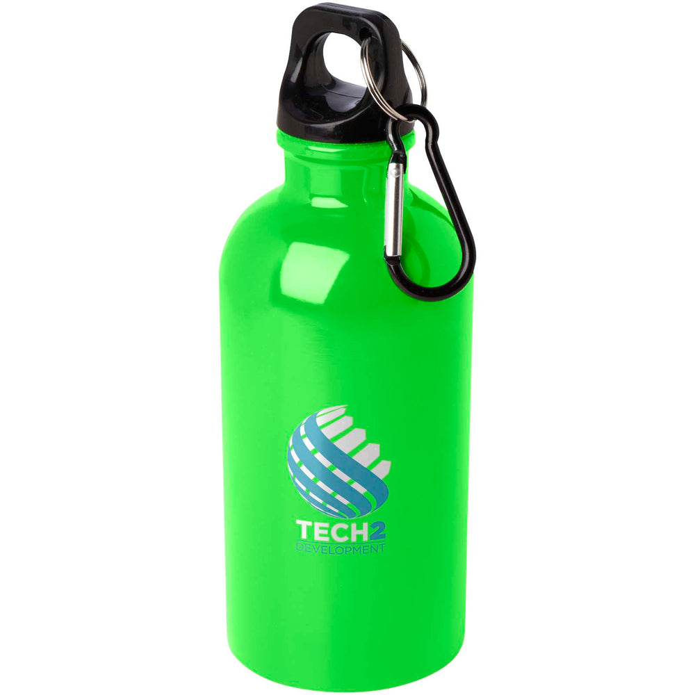 Oregon 400 ml RCS certified single wall stainless steel water bottle with carabiner