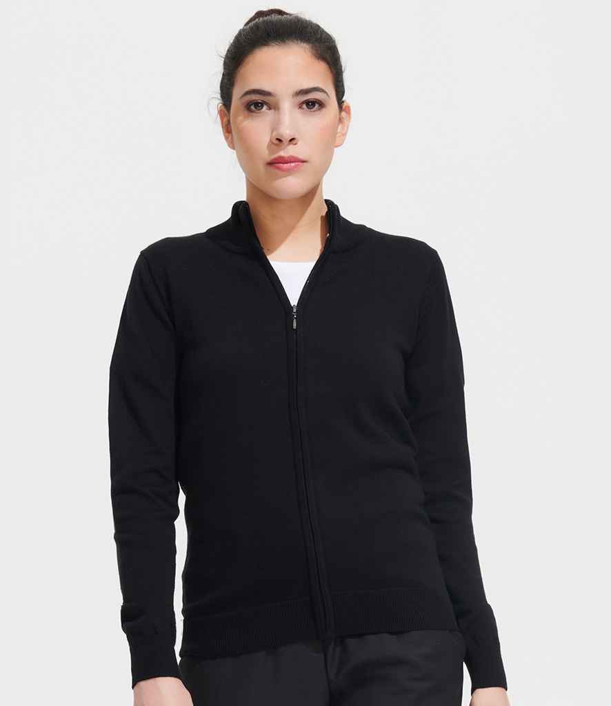 Branded SOL'S Ladies Gordon Full Zip Cotton Acrylic Cardigan