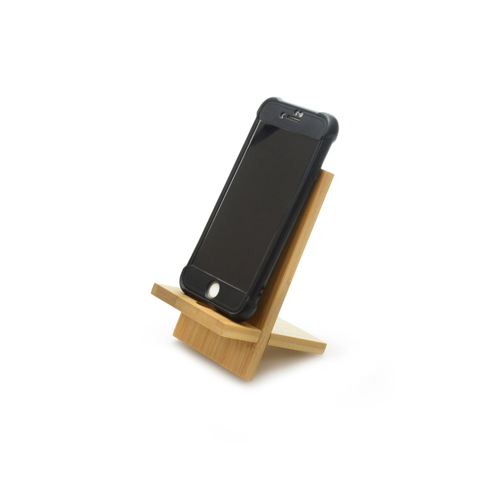 Branded Dylan Bamboo Phone Stand