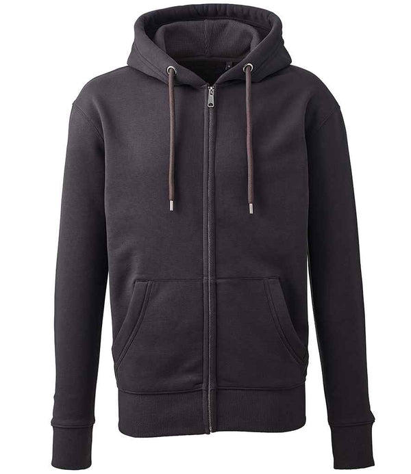 Anthem Organic Full Zip Hoodie Charcoal