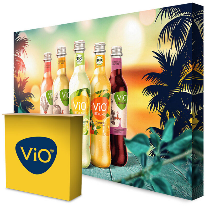 3x5m Pop-Up Stand with Pop-Up Counter