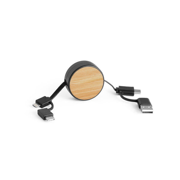 RUBINS. ABS and bamboo 5-in-1 retractable handle