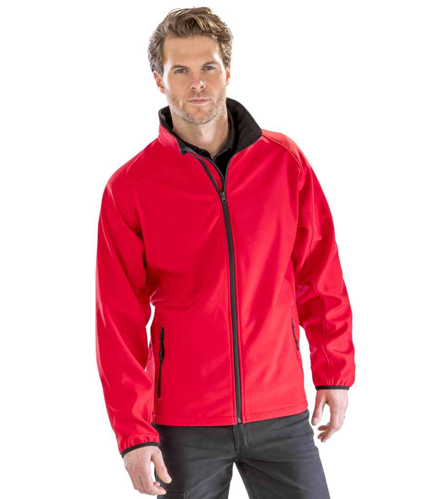Result Core Printable Soft Shell Jacket Red/Black