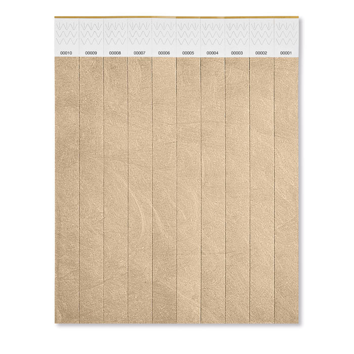 Branded One sheet of 10 wristbands
