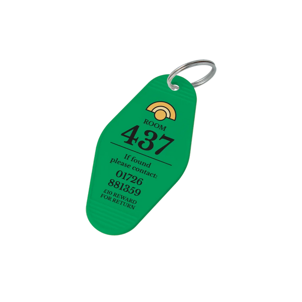 Recycled Retro Hotel Keyring