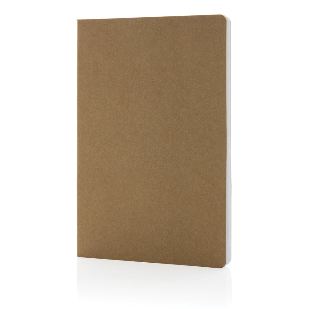 Branded Salton A5 GRS certified recycled paper notebook