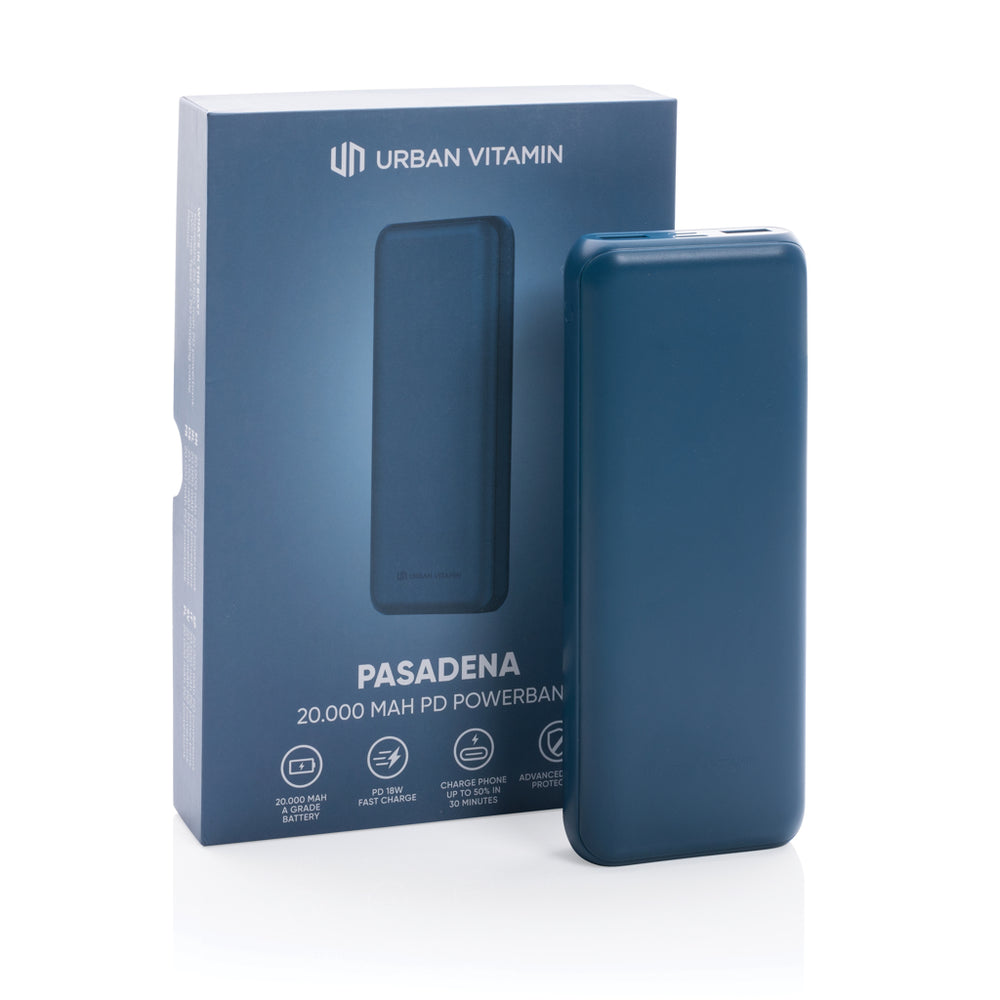 Branded Urban Vitamin Pasadena 20.000 mAh 18W PD powerbank