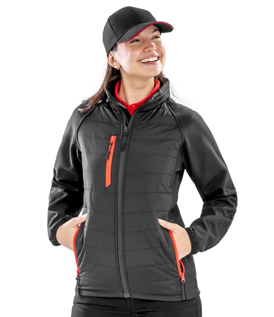 Result Genuine Recycled Compass Padded Jacket Black/Red