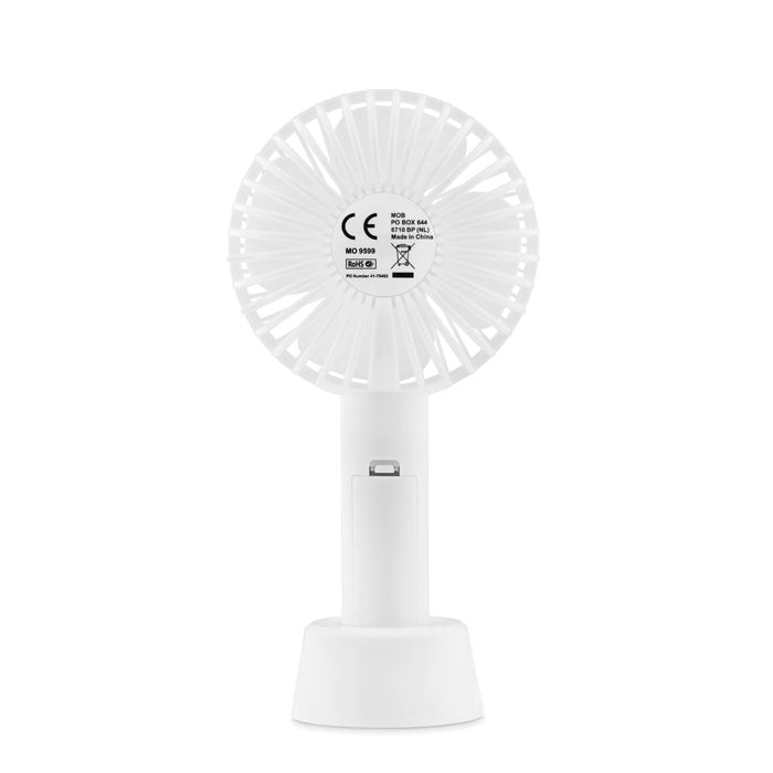 Branded USB desk fan with stand