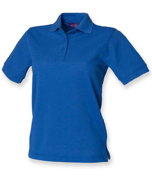 Henbury Ladies Poly/Cotton Piqué Polo Shirt Royal Blue