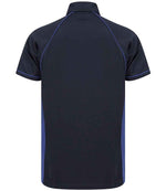 Finden + Hales Performance Piped Polo Shirt Navy/Royal Blue