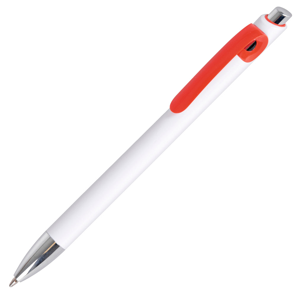 Branded DIME ball pen WHITE with trim