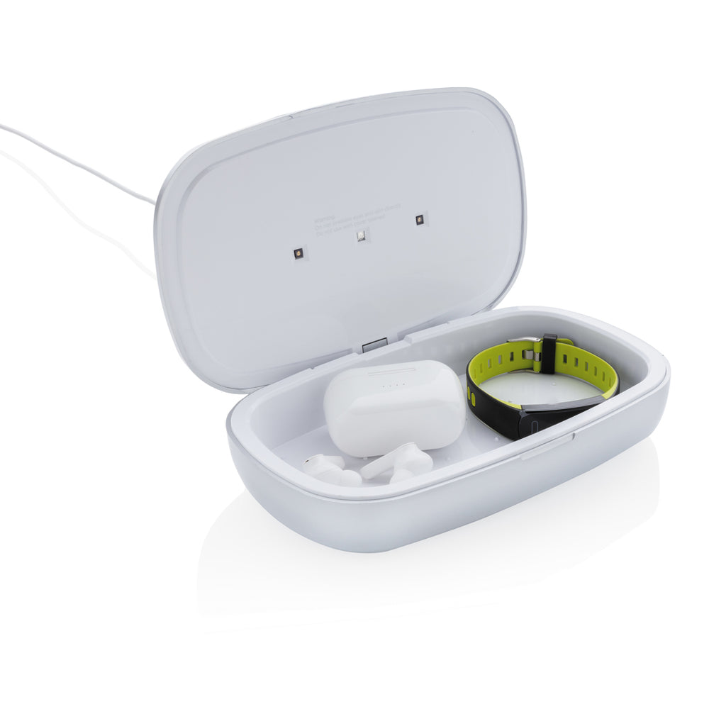 Branded Rena UV-C steriliser box with 5W wireless charger