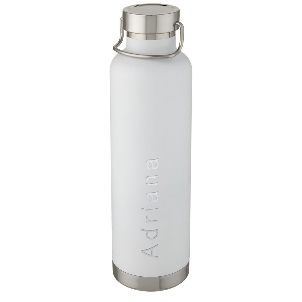 Branded Thor 1 L copper vacuum insulated water bottle