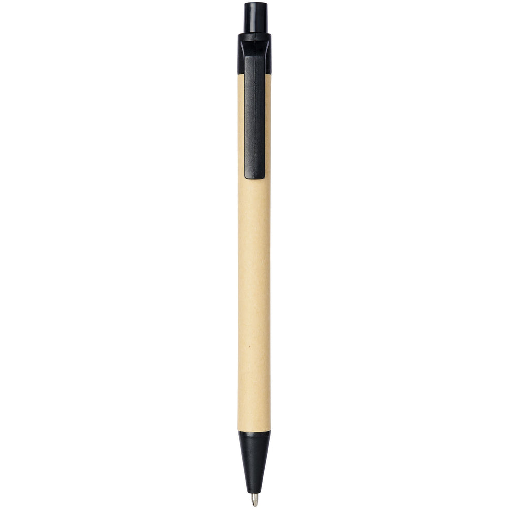 Branded Berk recycled carton and corn plastic ballpoint pen