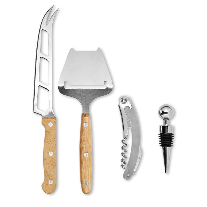 Branded Cheese and wine set