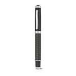 Chess Carbon Fibre Rollerball and Ball Pen Set Black