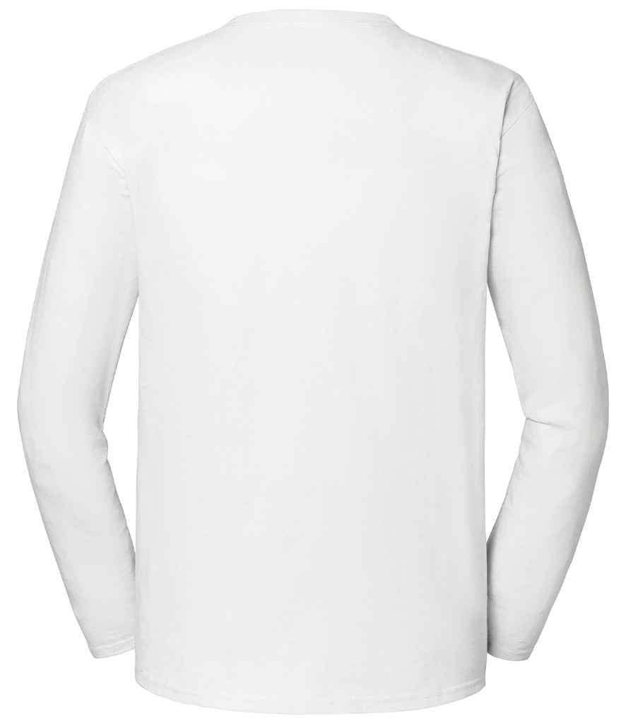 Fruit Loom Iconic 195 Long Sleeve T-Shirt White