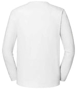 Fruit Loom Iconic 195 Long Sleeve T-Shirt White