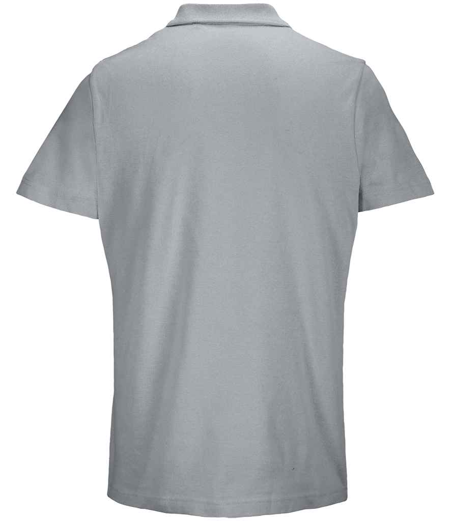 SOL'S Unisex Pulse Twin Piqué Polo Shirt Pure Grey