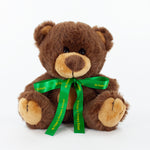 Bow Bear I 15cm Charlton Bear, Chocolate